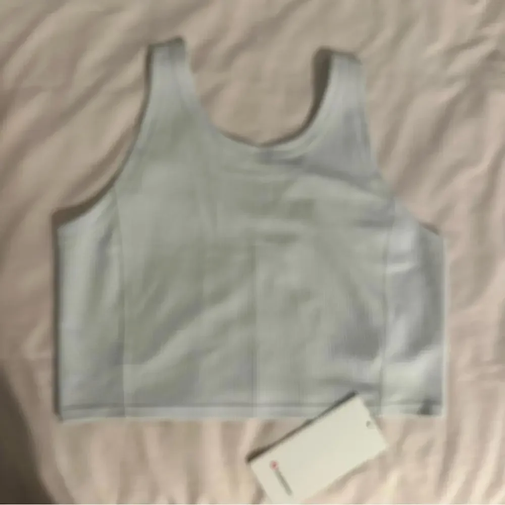 Lululemon Athletica Ribbed Softstreme Cropped Tank White
